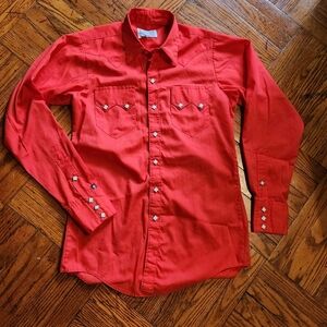Vintage Red Rockmount Western shirt